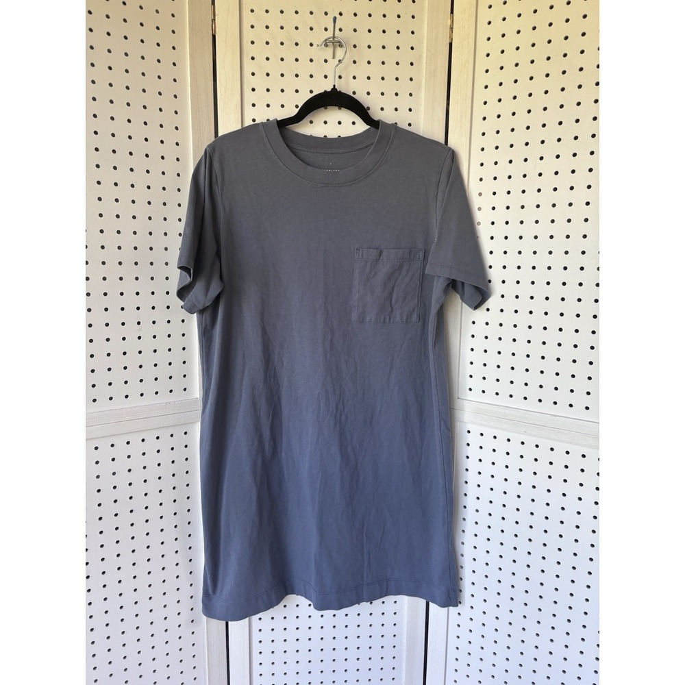 Everlane The Organic‎ Cotton Weekend Tee Shirt Dress Womens Large Blue